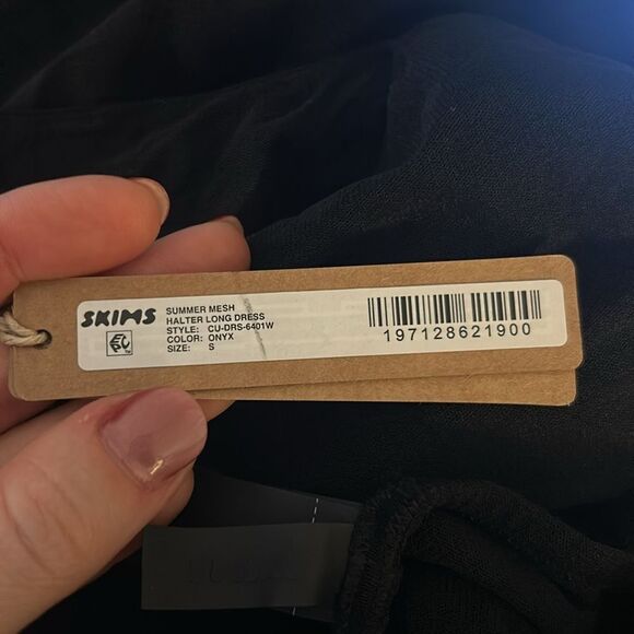 SKIMS NWT summer mesh halter long dress S - Picture 6 of 7